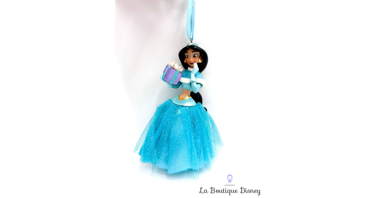 Ornement Noël Jasmine cadeau Disney Store 2013 Aladdin princesse robe
